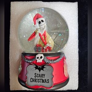 Nightmare Before Christmas Santa Jack Snow Globe in Original Box